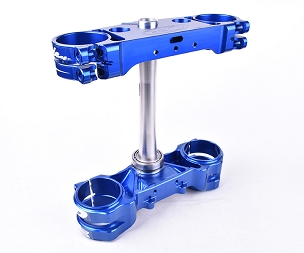 BETA Rubber Mounted Split Triple Clamp Set 20.5mm Offset - BLUE