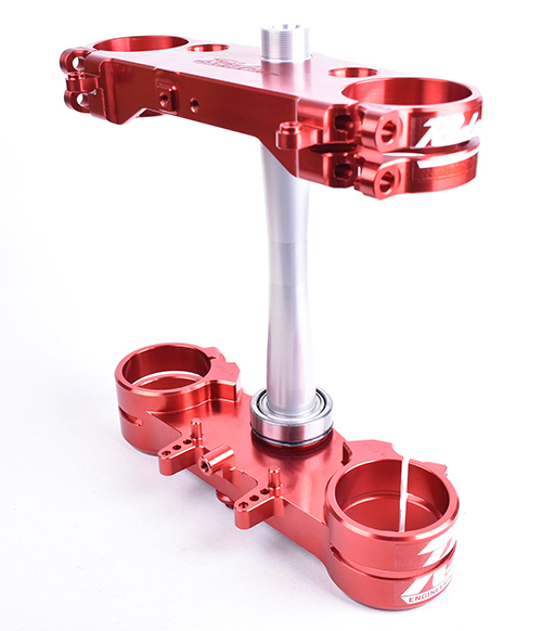 2013-2020 CRF450; 2014-21 CRF250 Split Triple Clamp Set 22mm Offset - Red