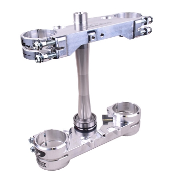 NEW! 2025 CRF Split Triple Clamp Set 23.5mm Offset - Silver