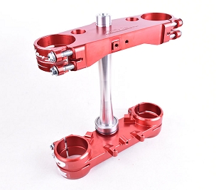 NEW! 2025 CRF Split Triple Clamp Set 23.5mm Offset - Red 