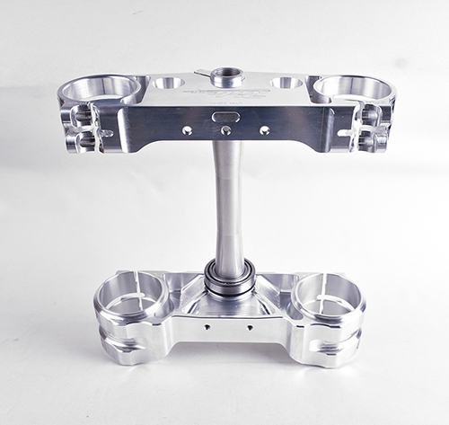 22mm Offset 2013-22 KTM/HUSQ & 23 off-road models, 21-23 GASGAS Rubber Mounted Split Triple Clamp Set - Silver