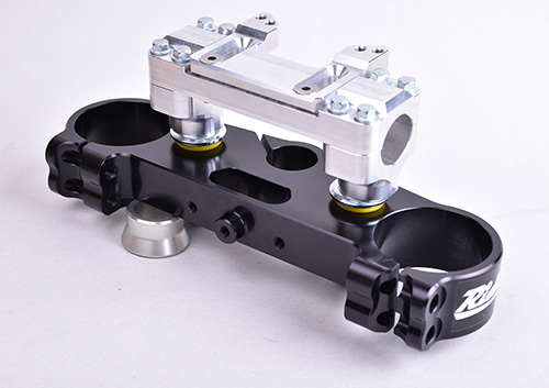 KTM/HUSKY/GAS Rubber Mounted Black Top Clamp with Scott's/GPR Compatible Bar Mount