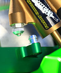 Short Number Plate Post KXF Clamps with Damper