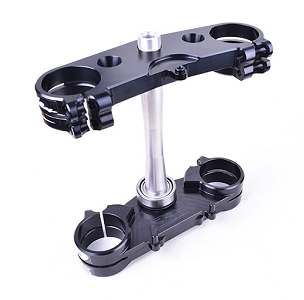 06-18 KX450 & 13-20 KX250 Split 22mm offset Triple Clamp Set - Black