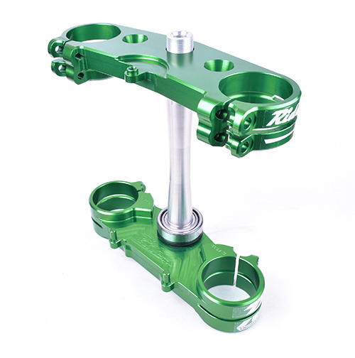 2019-23 KX Split 22mm offset Triple Clamp Set - Green