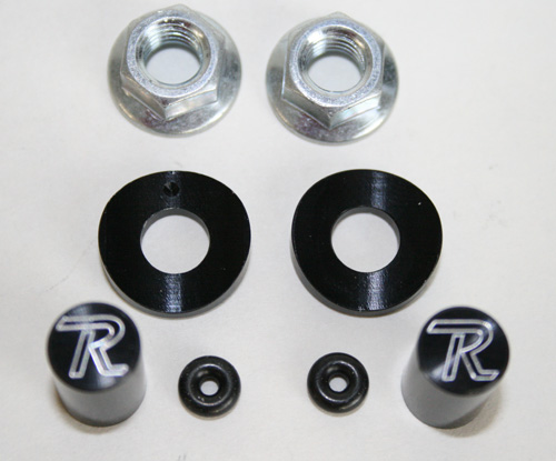 Valve Cap & Rim Lock Spacer Kit (BLACK)