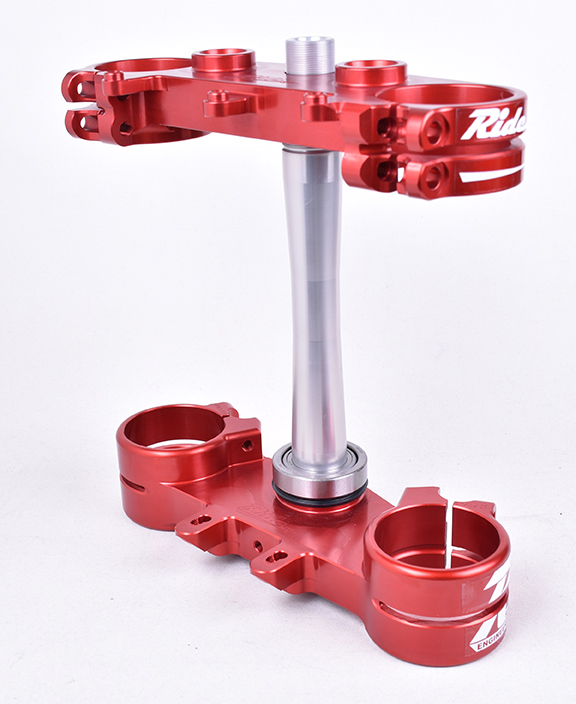 Ride Eng. RM/RMZ Split Triple Clamp Set 22mm Offset - Red