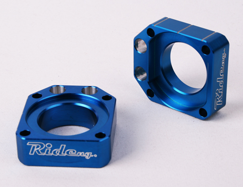 RMZ Billet Axle Blocks, Blue & 03-15 KX/KXF
