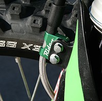 KX Brake Line Clamp - Green