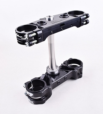 NEW! TRIUMPH Rubber Mounted Split Triple Clamp Set 22mm (stock) Offset - Black