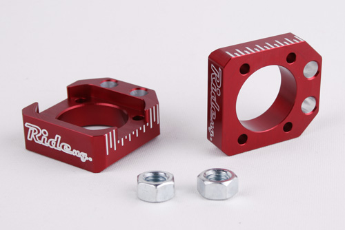 SALE! 2010+ YZ450F; 2014+ YZ250F Billet Axle Blocks Red
