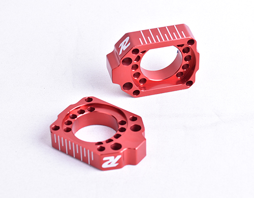 Reversable axle blocks 25mm Axle, red