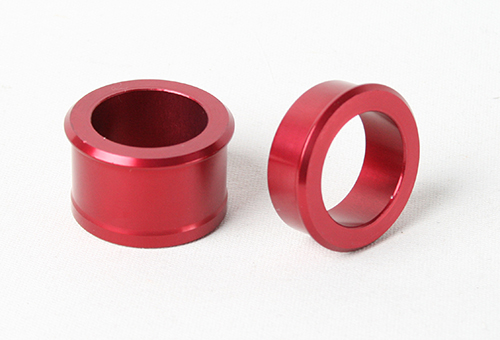 2014+ YZF/FX Front Wheel Spacers, Red